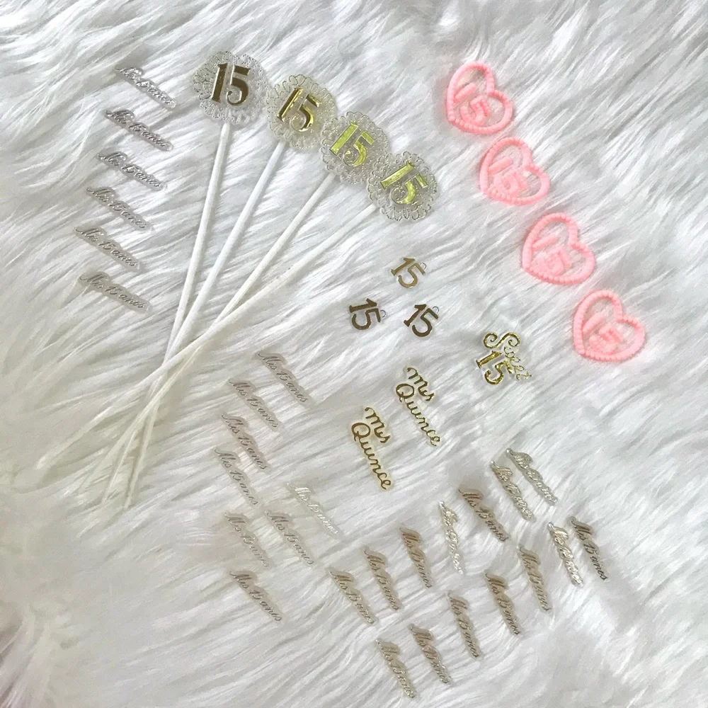 QUINCE CAKE TOPPERS